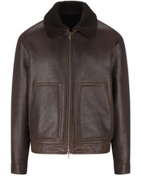 Salvatore Santoro - Shearling-collar Leather Jacket - Lyst