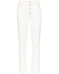 Balenciaga - High Waisted Slim Leg Jeans - Lyst