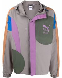 PUMA - Logo-Print Zip-Up Jacket - Lyst