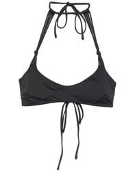 Frankie's Bikinis - X Jennie Hana Halterneck Tie-Fastening Bikini Top - Lyst