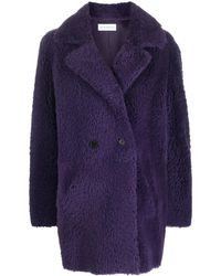 Inès & Maréchal - Shearling Double-Breasted Coat - Lyst