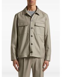 Peserico - Double-Pocket Button-Front Jacket - Lyst