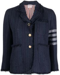Thom Browne - Giacca Con Dettaglio A 4 Righe - Lyst