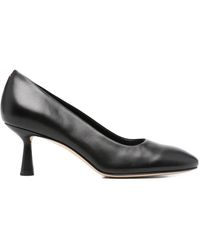 Aeyde - 65Mm Giotta Round-Toe Calf Leather Pumps - Lyst