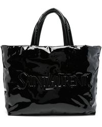 Saint Laurent - Bolso shopper con logo en relieve - Lyst