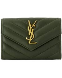 Saint Laurent - Mini Envelope Wallet For - Lyst