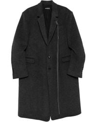 Ann Demeulemeester - Abrigo Con Botones - Lyst