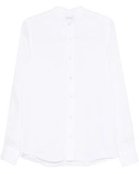 Tagliatore - Cannes Band-Collar Long-Sleeve Shirt - Lyst