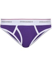 DSquared² - Logo-Waistband Briefs - Lyst