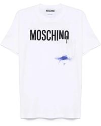 Moschino - T-Shirt Mit Logo-Print - Lyst