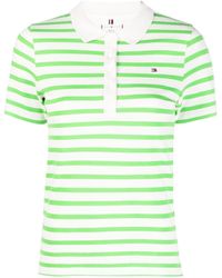Tommy Hilfiger - Striped Cotton Polo Top - Lyst