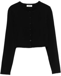 Sandro - Button-Fastening Cropped Cardigan - Lyst