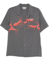 JW Anderson - Graphic-Print Chest-Pocket Shirt - Lyst
