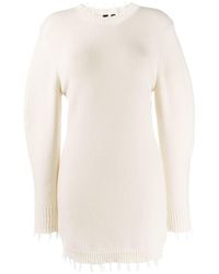 Alanui Short Knitted Dress - Wit