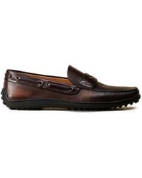 Car Shoe - Bleached Leather Loafers - Lyst