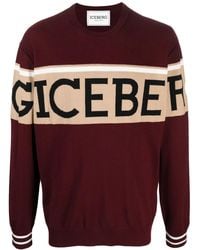 Iceberg - Logo Intarsia-Knit Jumper - Lyst