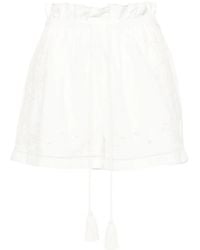 Twinset - Shorts Mit Lochstickerei - Lyst