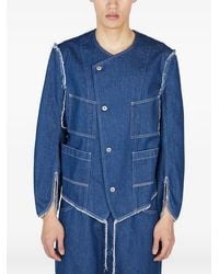 Sulvam - Asymmetric Denim Jacket - Lyst