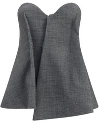 Magda Butrym - Asymmetrical Sweetheart-Neck Corset - Lyst