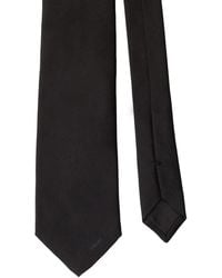 Prada - Pointed Satin Tie - Lyst