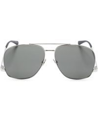 Saint Laurent - Leon Pilot-frame Sunglasses - Lyst
