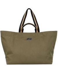 Psophia - Logo-Patch Striped-Strap Tote Bag - Lyst