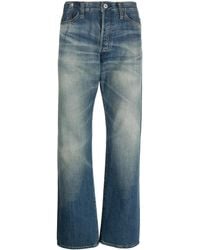 Junya Watanabe - Jeans Dritti Pop-Art Con Applicazione - Lyst