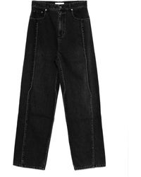 Tibi - Jeans mit verziertem Saum - Lyst