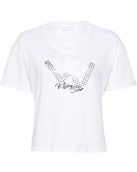 Liu Jo - | T-shirt dettaglio stella | female | BIANCO | XS - Lyst