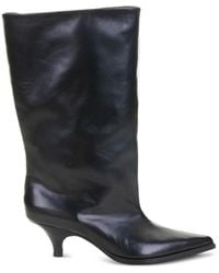 Elena Iachi - Pointed-Toe Leather Boots - Lyst