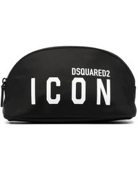 DSquared² - Kosmetiktasche Mit Logo-Print - Lyst