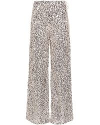 ROTATE BIRGER CHRISTENSEN - Net Hose Mit Geradem Bein Und Pailletten - Lyst