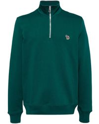 Paul Smith - Zebra Logo Zip-Neck Sweatshirt - Lyst