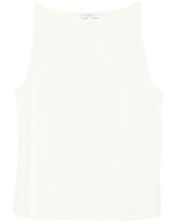 Vince - Boat-Neck Sleeveless Top - Lyst