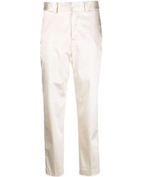 P.A.R.O.S.H. - Tapered-Hose aus Satin - Lyst