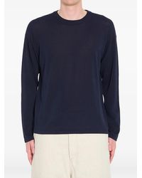 Roberto Collina - Ribbed Crewneck Sweater - Lyst