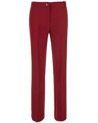 Pinko - Protea Pressed-Crease Straight-Leg Trousers - Lyst