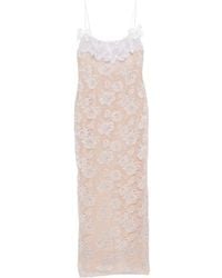 Alessandra Rich - Sequin-Embroidered Lace Maxi Dress - Lyst