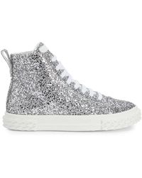 Giuseppe Zanotti - Ecoblabber Glitter High-Top Sneakers - Lyst