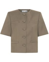 Anna Quan - Priestly Short-Sleeve Button-Up Jacket - Lyst