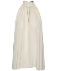 ROTATE BIRGER CHRISTENSEN - Halterneck Bow Top - Lyst