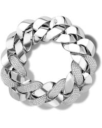 Pragnell - 18Kt Diamond Cuba Large Chain Bracelet - Lyst