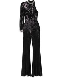 Nissa - Sequined Flare Jumpsuit - Lyst