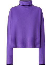 Pinko - Contrasting-Trim Sweater - Lyst