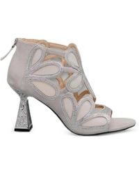 Kat Maconie - Crystal-Embellished Cutout Sandals - Lyst