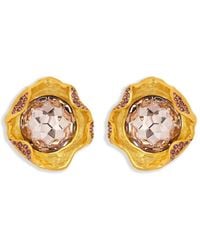 Oscar de la Renta - Crystal Nest ピアス - Lyst