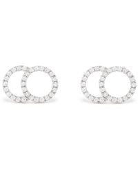 COURBET - 18Kt Recycled Celeste Large Pavé Laboratory-Grown Diamond Set Stud Earrings - Lyst