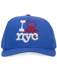 Sp5der - I Love Nyc-Embroidered Baseball Cap - Lyst