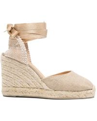 Castañer - Carina Tie-Fastening Wedge Espadrilles - Lyst
