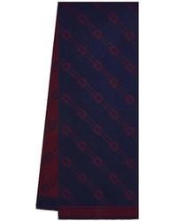 Ferragamo - Regimental Wool Scarf - Lyst